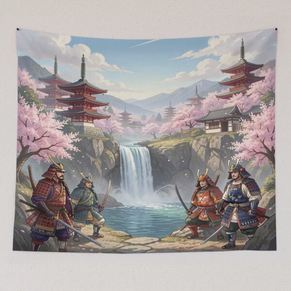 Item preview, The samurai spirit of Japan in a tranquil landscape full of tradition and timeless cultural power. designed and sold by FotoworldEdel.