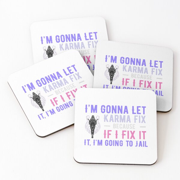 Item preview, I'm Gonna Let Karma Fix It Funny Boho Sarcastic Quote Design designed and sold by luckyhue.