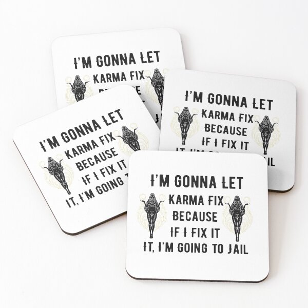 Item preview, I'm Gonna Let Karma Fix It Funny Boho Sarcastic Quote Design designed and sold by luckyhue.