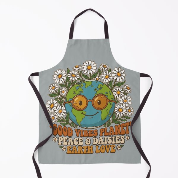 Item preview, Good Vibes Planet Retro Earth Day Daisies by Vintry off. designed and sold by VintryOff.