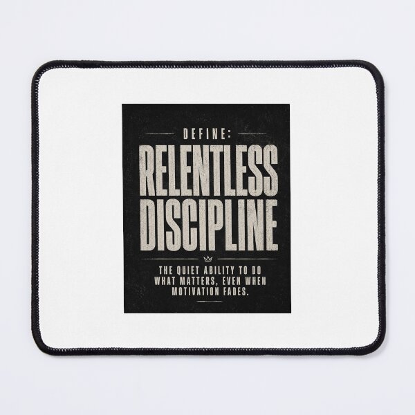 Item preview, Define Relentless Discipline Definition Typography Design designed and sold by PrintxforxYou.