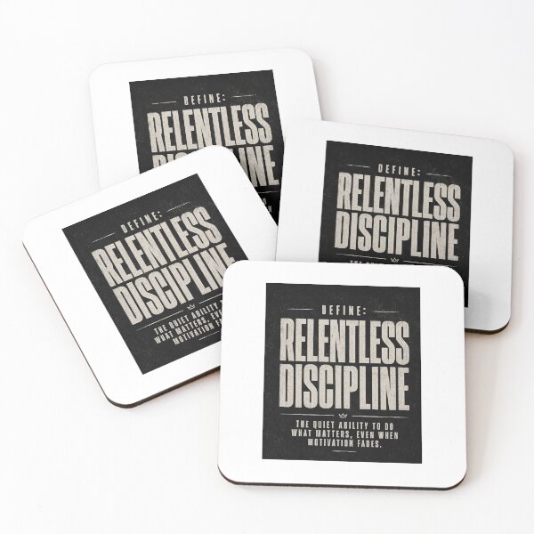 Item preview, Define Relentless Discipline Definition Typography Design designed and sold by PrintxforxYou.