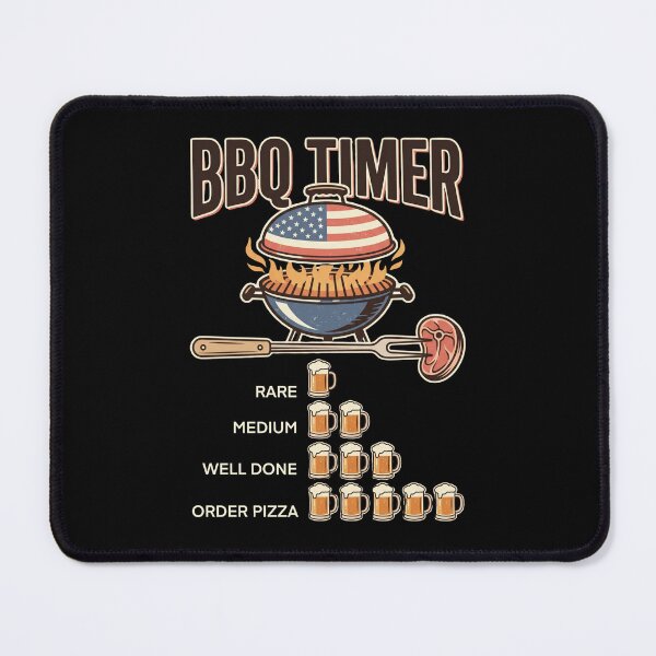 Item preview, BBQ Timer Funny Beer Grilling Dad Humor designed and sold by dudelinart.