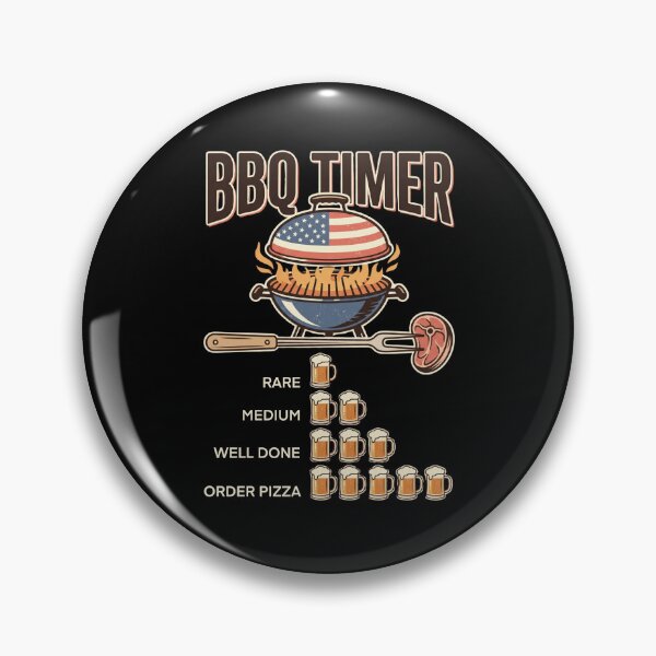 Item preview, BBQ Timer Funny Beer Grilling Dad Humor designed and sold by dudelinart.