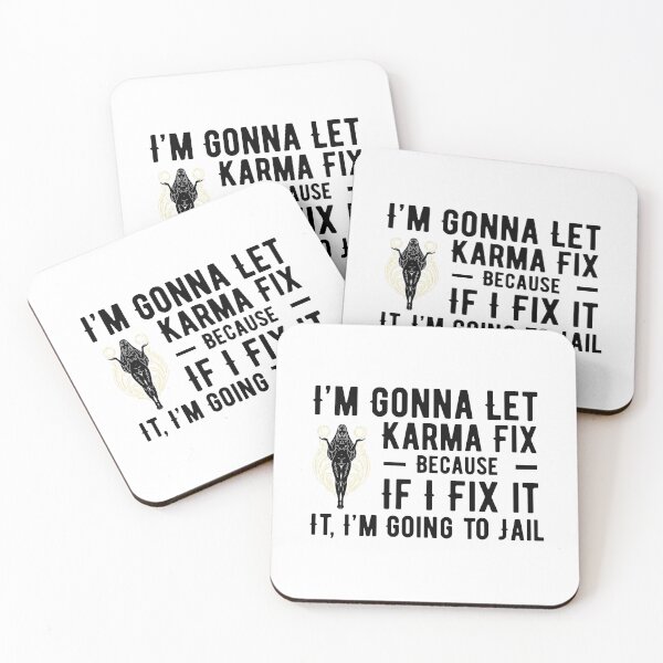 Item preview, I'm Gonna Let Karma Fix It Funny Boho Sarcastic Quote Design designed and sold by luckyhue.