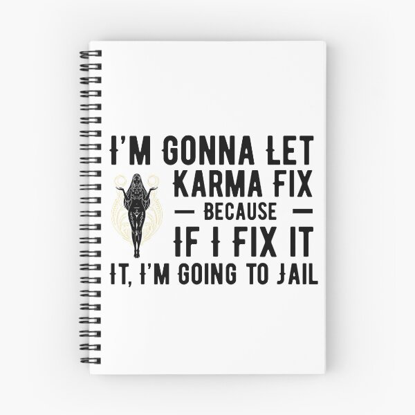 Item preview, I'm Gonna Let Karma Fix It Funny Boho Sarcastic Quote Design designed and sold by luckyhue.