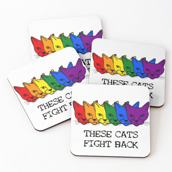 Item preview, These Cats Fight Back (Pride Gear) designed and sold by TiernanSongs.