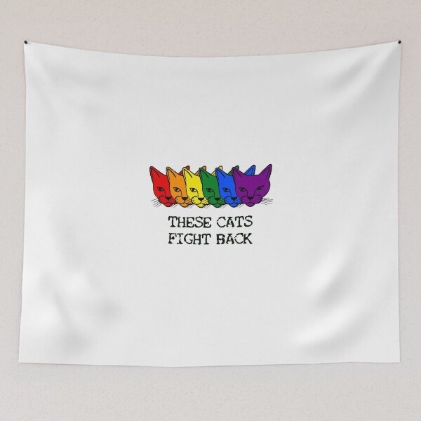Item preview, These Cats Fight Back (Pride Gear) designed and sold by TiernanSongs.