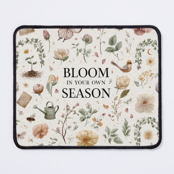 Item preview, Bloom In Your Own Season Botanical – Vintage Cottagecore Flower Pattern designed and sold by OpenDreamArts.