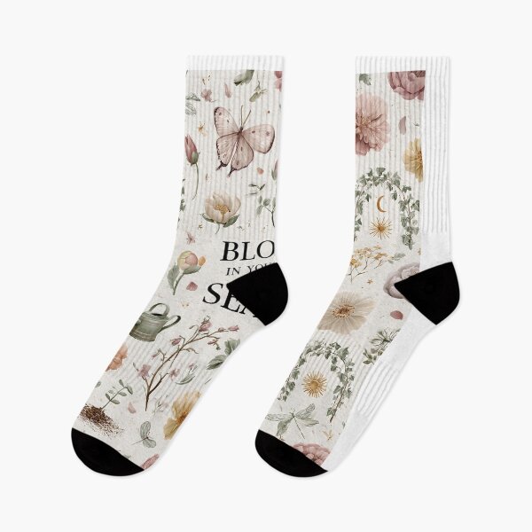 Item preview, Bloom In Your Own Season Botanical – Vintage Cottagecore Flower Pattern designed and sold by OpenDreamArts.