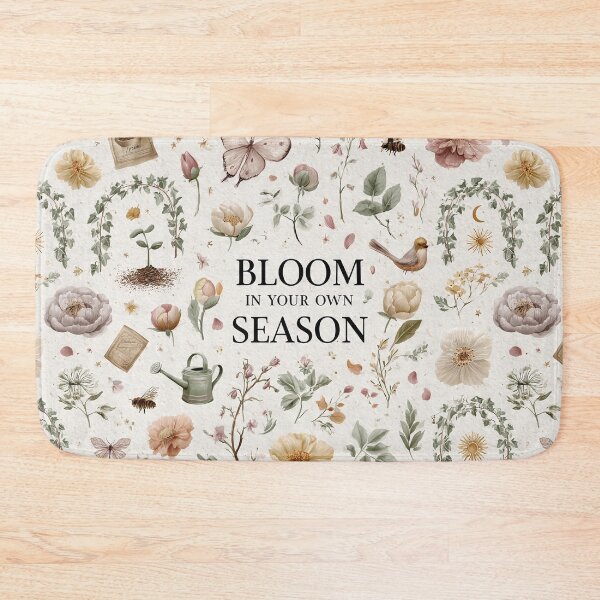 Item preview, Bloom In Your Own Season Botanical – Vintage Cottagecore Flower Pattern designed and sold by OpenDreamArts.