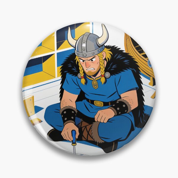 Item preview, Viking Assembling Valhalla - Funny Scandinavian Furniture Humor designed and sold by HistoricHumor.