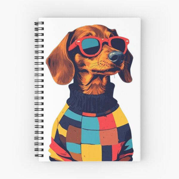 Item preview, Summer Cool Dachshund Shirt – Trendy Wiener Dog in Red Sunglasses, Colorful Patchwork Sweater, Modern Coastal Aesthetic Summer 2026 Tee designed and sold by Ditstyle.