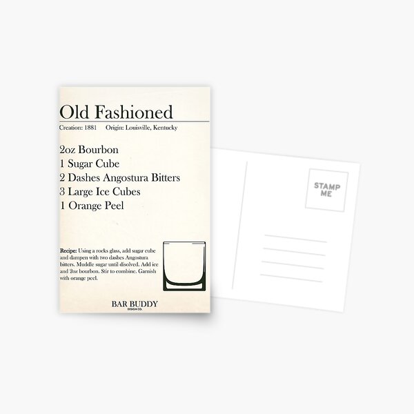 Old Fashioned Recipe Postcard