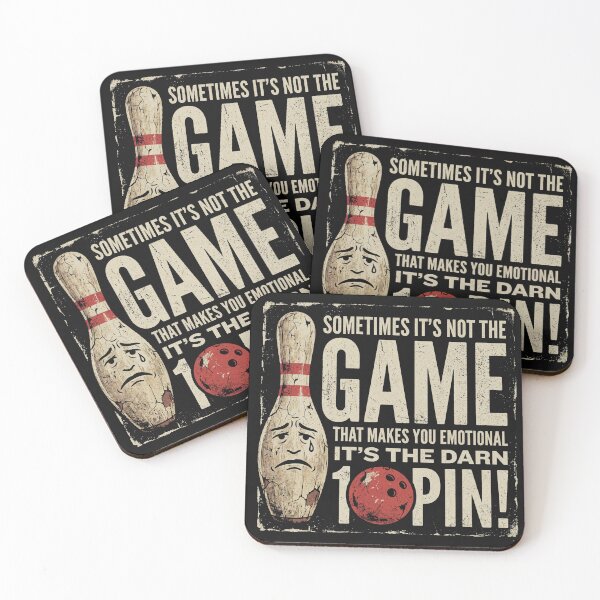 Item preview, The Darn 10 Pin Funny Bowling Vintage Distressed Sign designed and sold by AdyKurniawan.