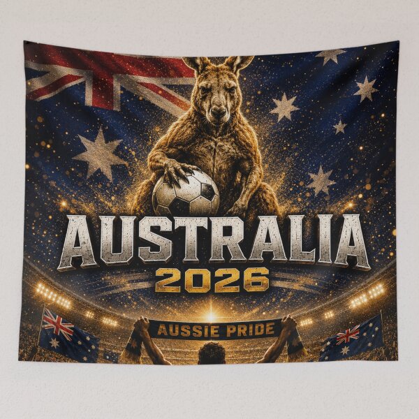 Item preview, Australia 2026 Football Fan Design | Aussie Pride Kangaroo Soccer Supporter I World Cup Inspired Design designed and sold by Winetastic-Art.