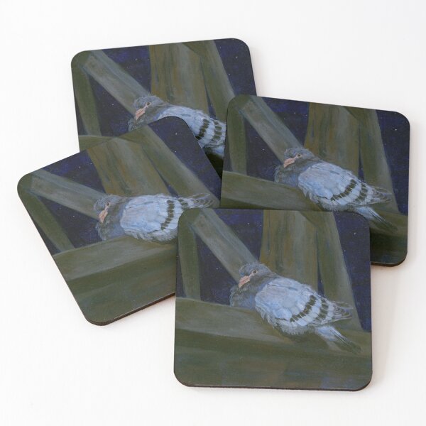 Item preview, Wood Pigeon at night designed and sold by emfpaints.