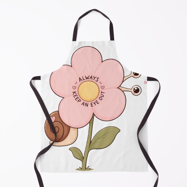 Item preview, Always Keep an Eye Out – Cute Snail Flower Sticker designed and sold by AstraDrip Studio.