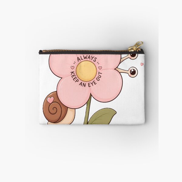 Item preview, Always Keep an Eye Out – Cute Snail Flower Sticker designed and sold by AstraDrip Studio.
