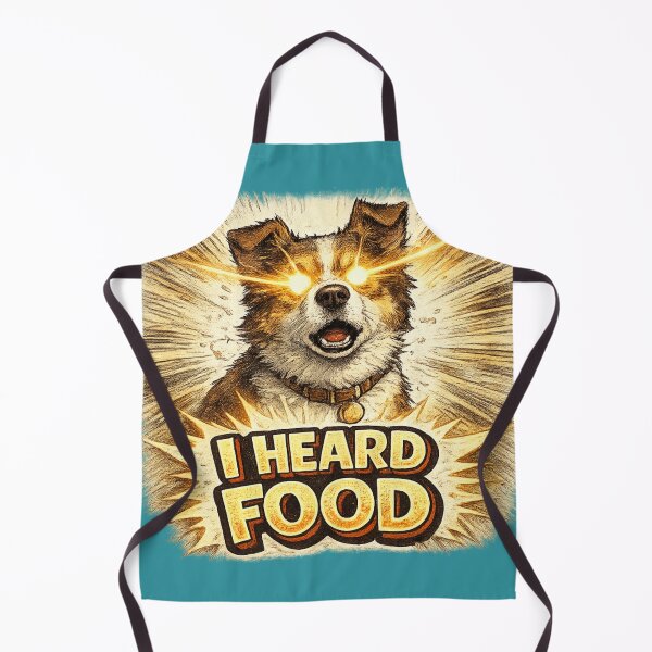 Item preview, I Heard Food – Epic Glowing Eyes Dog Dramatic Funny Art | Dog Lover Gift designed and sold by irfanshikh.