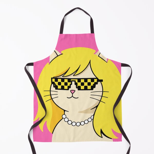Item preview, Cool Blonde Cat with Pixel Deal With It Sunglasses designed and sold by bosamji.