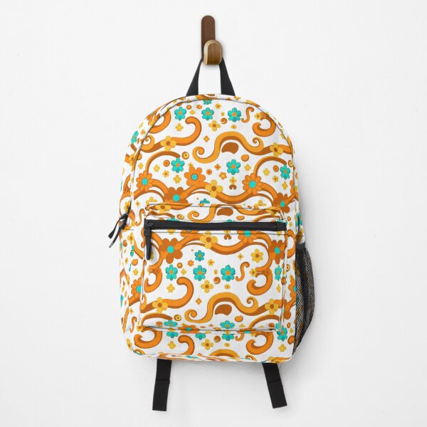 Item preview, Groovy Retro Psychedelic Floral Pattern Wavy Shapes and Circles designed and sold by Good Vibes .