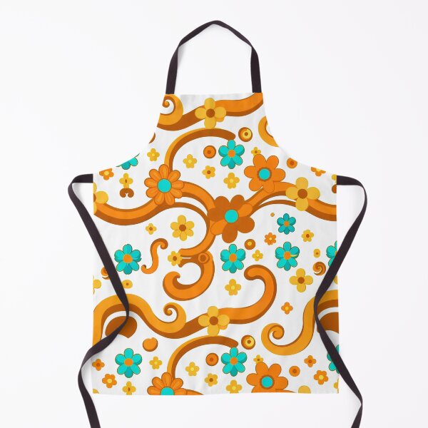 Item preview, Groovy Retro Psychedelic Floral Pattern Wavy Shapes and Circles designed and sold by Good Vibes .