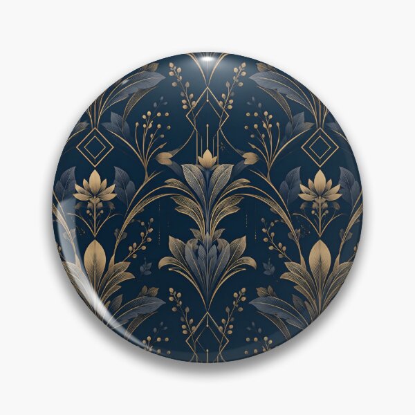 Item preview, Sophisticated Floral Art Deco Seamless Pattern designed and sold by crackerflake.