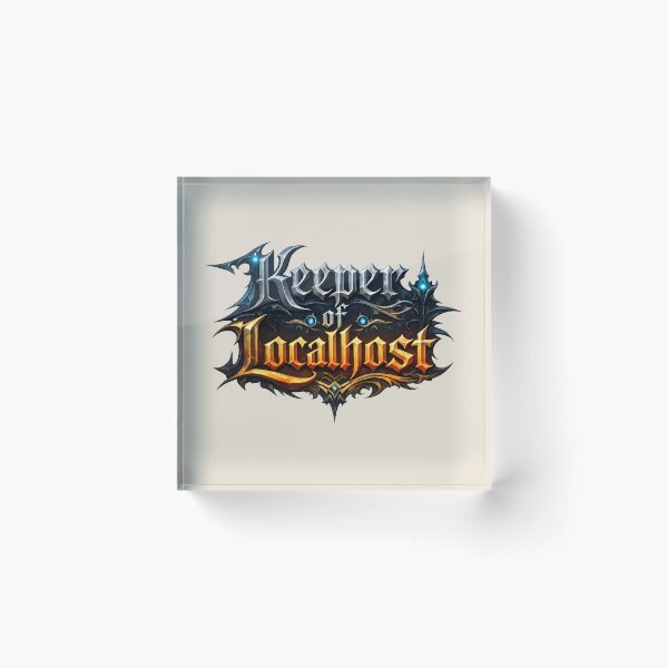 Item preview, Keeper of Localhost – Fantasy Programmer Design designed and sold by Nerd Romance Café.
