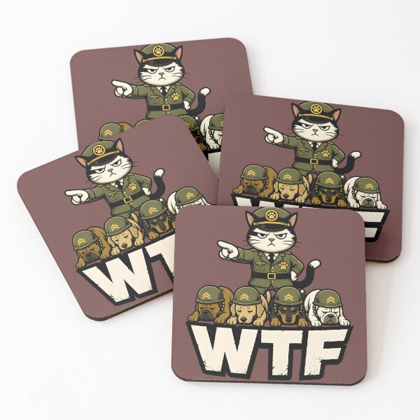 Item preview, WTF Cat Commander Dog Squad designed and sold by Idrojibz.