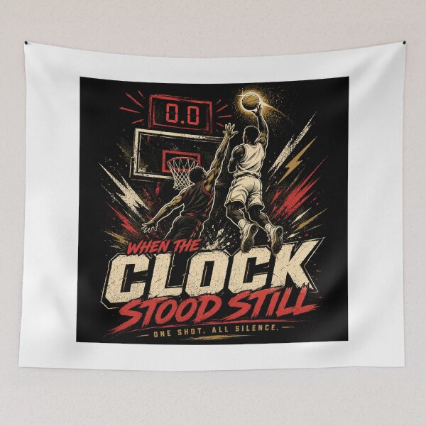 Item preview, One Shot. Total Silence – Basketball Buzzer Beater Art designed and sold by Print1On.