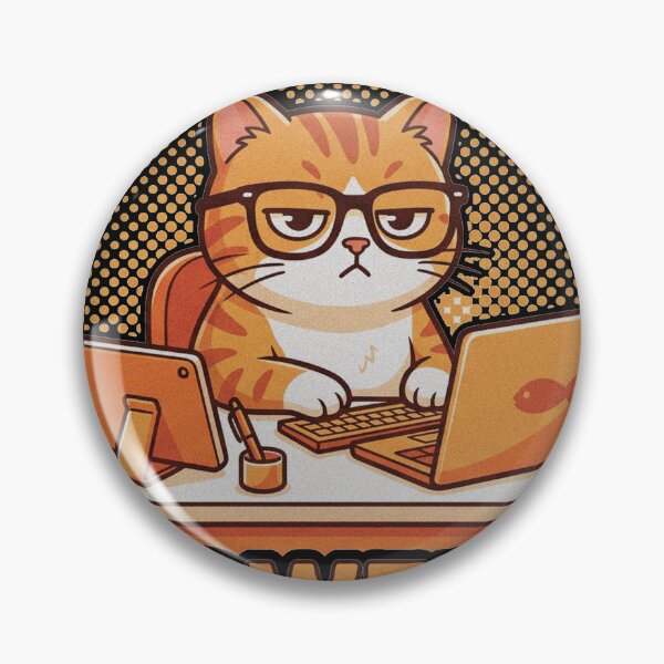 Item preview, Another Day At The Meowffice Funny Corporate Cat Retro Humor designed and sold by AdyKurniawan.