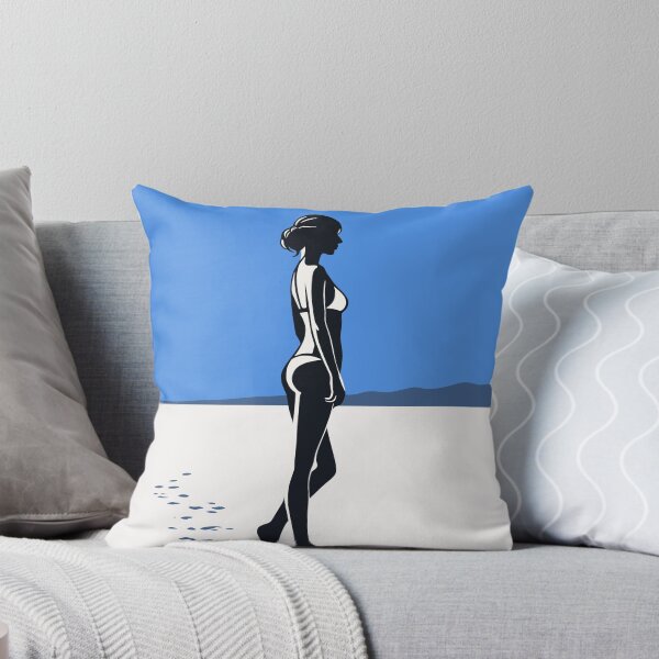 Item preview, Minimalist Bikini Woman Art, Contemporary Beach Figure Print designed and sold by Studio pod Burom.