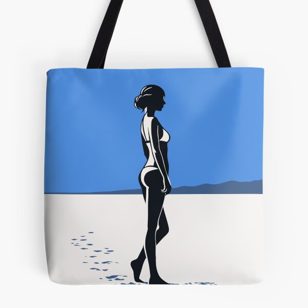Item preview, Minimalist Bikini Woman Art, Contemporary Beach Figure Print designed and sold by Studio pod Burom.