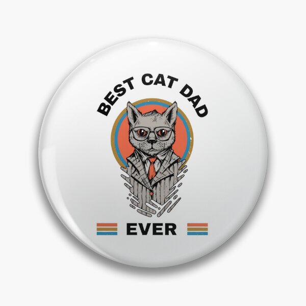 Item preview, Best Cat Dad Ever Retro Cat In Suit T-Shirt designed and sold by GiaoCalonas.