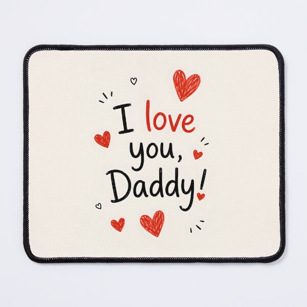 Item preview, I Love You, Daddy – Hand Drawn Heart Typography Design designed and sold by blankTeeShirt.