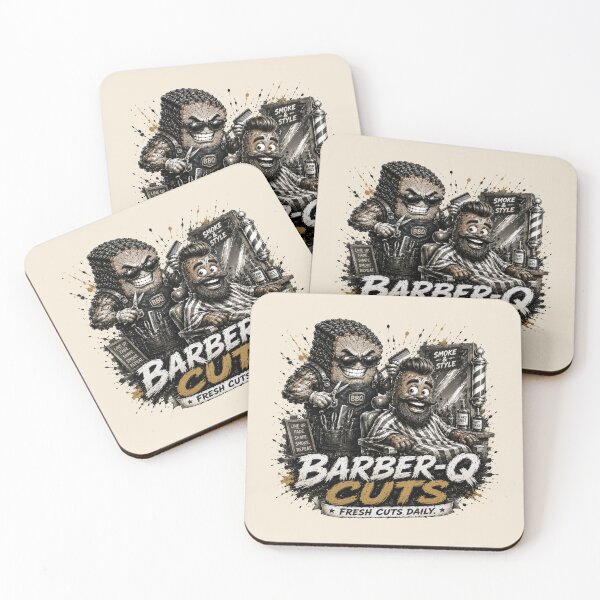 Item preview, Barber-Q Cuts - Fresh Cuts Daily Funny BBQ Barber designed and sold by BlackSector77.