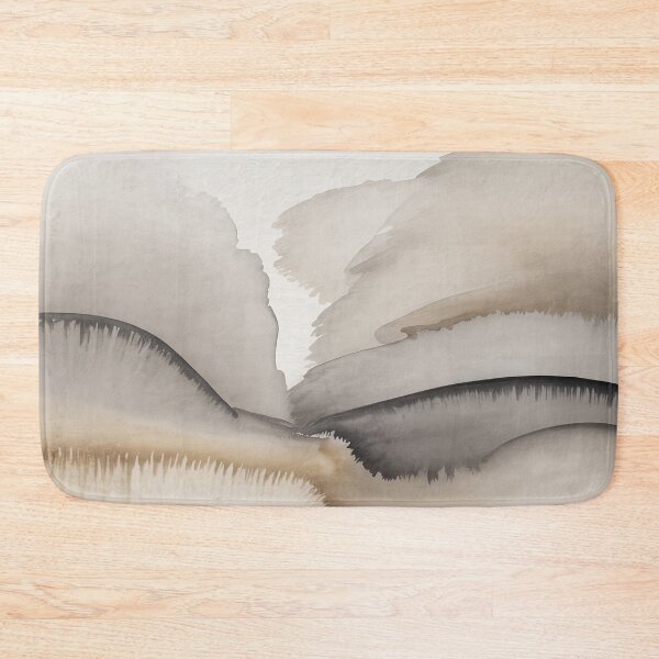 Item preview, Neutral Foggy Watercolor Wash Art – Minimalist Beige Abstract Wall Decor designed and sold by Tamas Das.