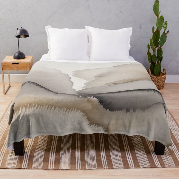 Item preview, Neutral Foggy Watercolor Wash Art – Minimalist Beige Abstract Wall Decor designed and sold by Tamas Das.