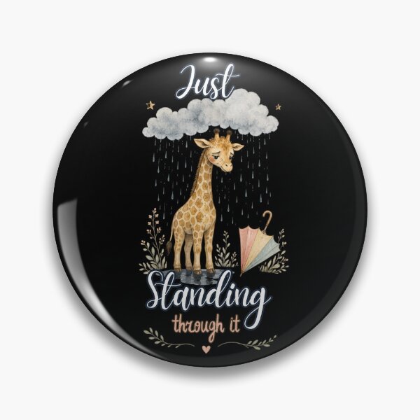 Item preview, Just Standing Through It Sad Rain Giraffe designed and sold by SeoulInkSoul.