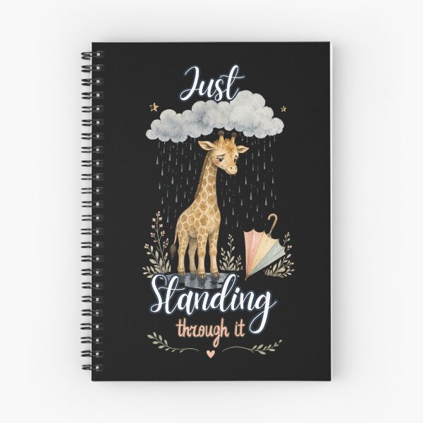 Item preview, Just Standing Through It Sad Rain Giraffe designed and sold by SeoulInkSoul.