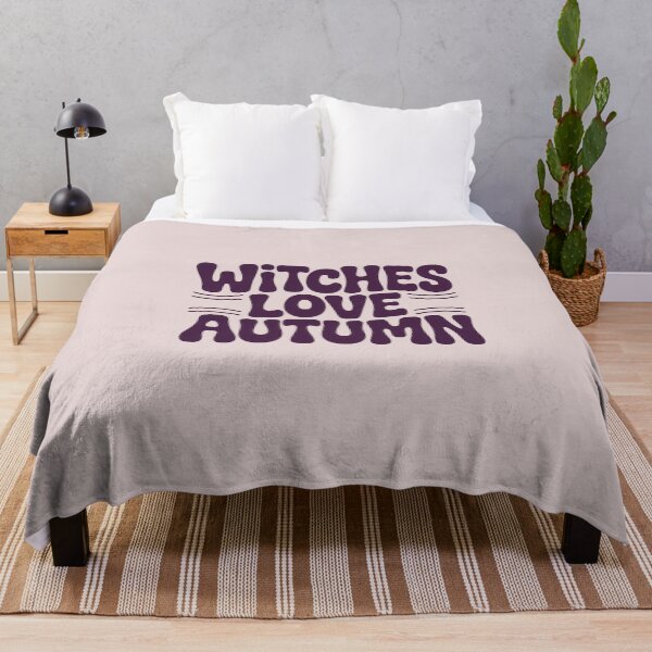 Item preview, Witches Love Autumn Cute Witchy Fall Aesthetic Typography designed and sold by Raw Tigers.