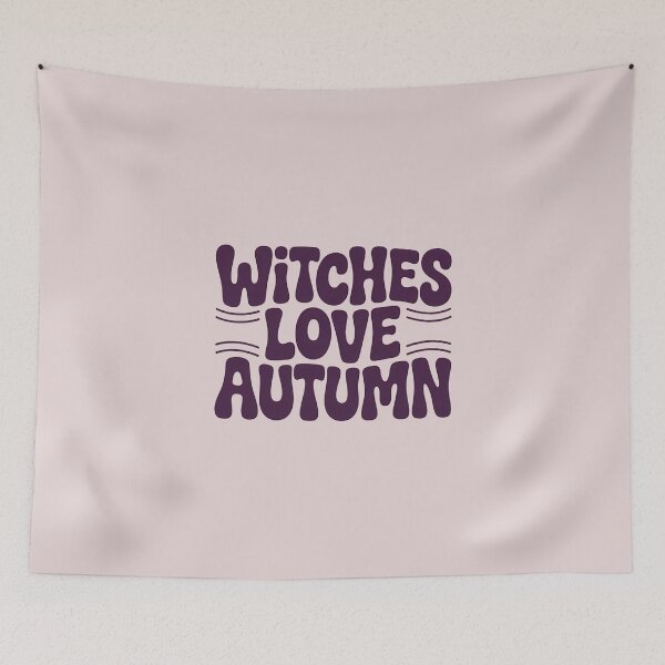 Item preview, Witches Love Autumn Cute Witchy Fall Aesthetic Typography designed and sold by Raw Tigers.