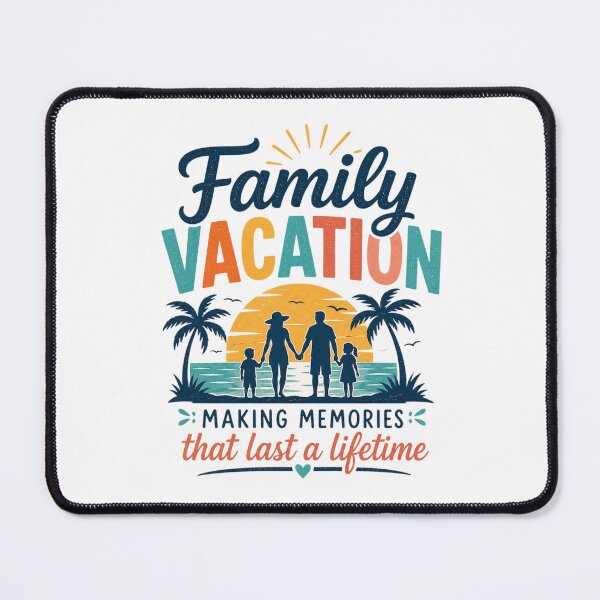 Item preview, Family Vacation Sunset Beach Memories Retro Travel Design designed and sold by BunBuntheDog-.