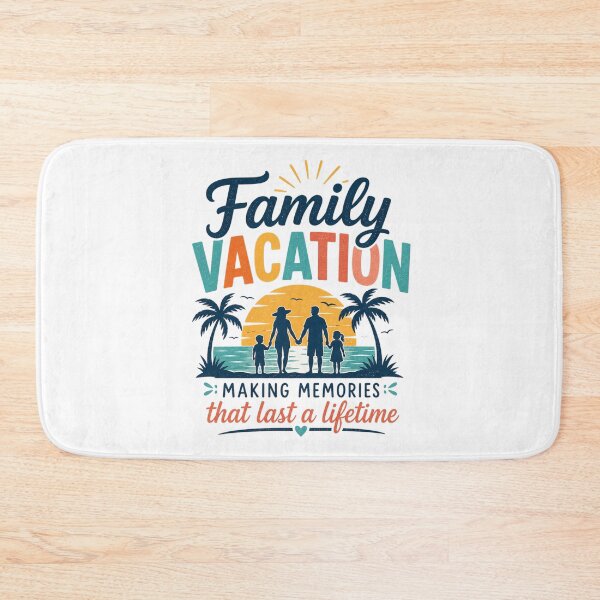 Item preview, Family Vacation Sunset Beach Memories Retro Travel Design designed and sold by BunBuntheDog-.