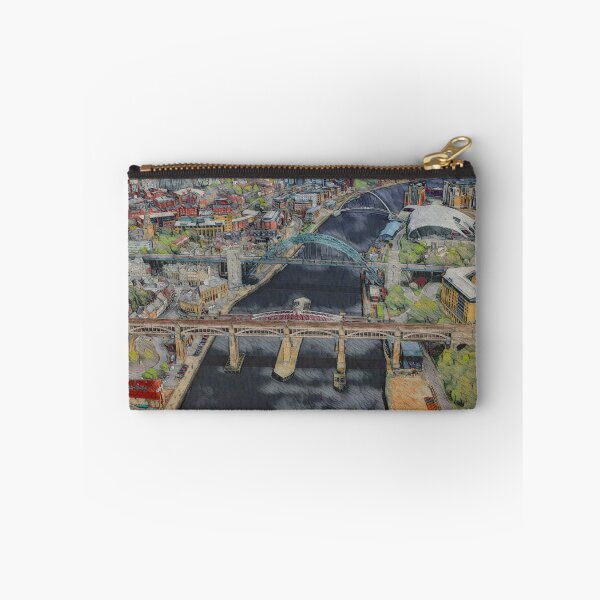 Item preview, Bridges Over the River Tyne, Newcastle Watercolour Art designed and sold by ArtworkNorth.