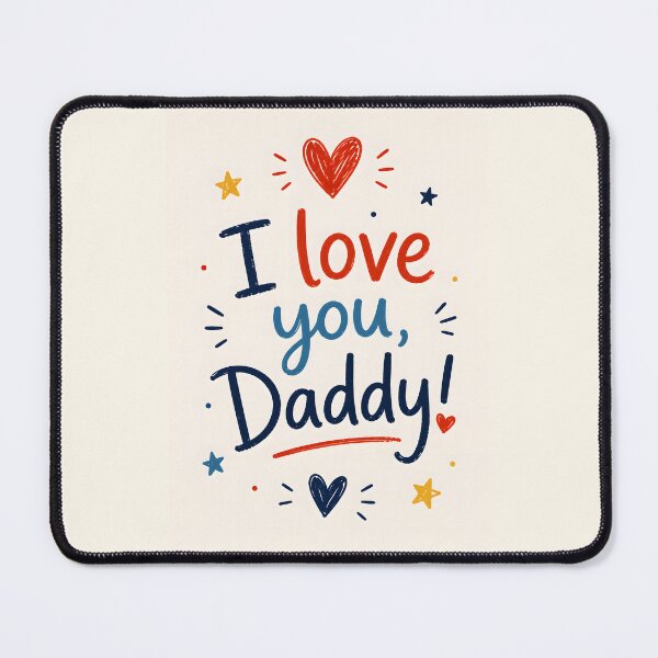 Item preview, I Love You, Daddy! – Cute Handwritten Father’s Day Typography designed and sold by blankTeeShirt.