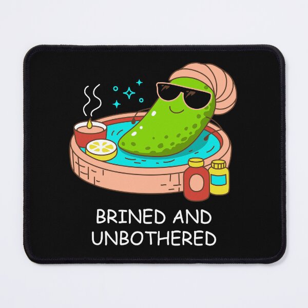 Item preview, Brined and Unbothered Fun Spa with Pickle designed and sold by Skryp-art.