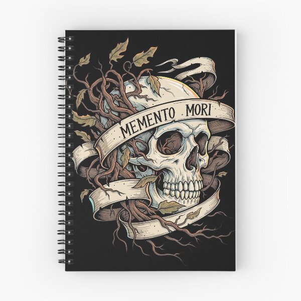 Item preview, Memento Mori Flaming Skull Bound by Tree Roots designed and sold by nuel-art.