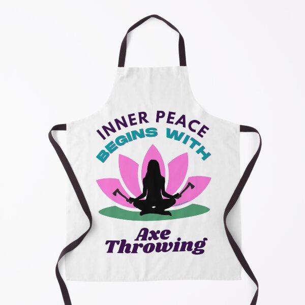 Item preview, Inner Peace begins with Axe Throwing designed and sold by LumberJaxs.